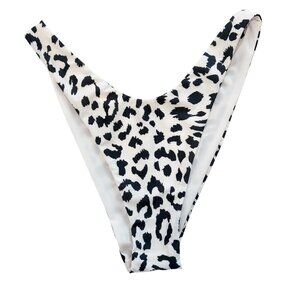 AERIE Cheekier Animal Print Bikini Bottoms Medium NWT